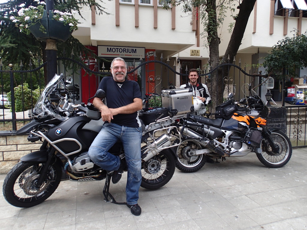 Yakup with his 1200 GS and Daniel